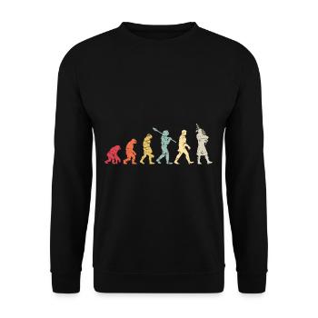 Bagpipe Evolution Woodwind Instrument - Sweat-shirt Unisexe - noir - Devant - Alina (178cm) & Michal (187cm)