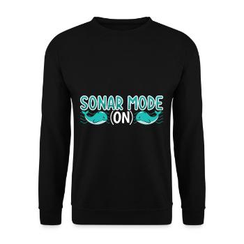 Marine Science Design for an Ocean Student - Unisex Sweatshirt - black - Front - Alina (178cm) & Michal (187cm)