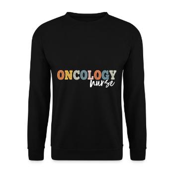 Oncology Nurse Dialysis Nursing RN - Unisex Sweatshirt - black - Front - Alina (178cm) & Michal (187cm)