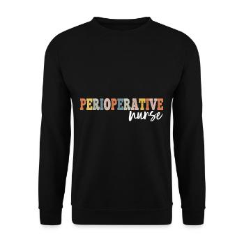 Perioperative Nurse Registered Nurse RN LPN - Unisex Sweatshirt - black - Front - Alina (178cm) & Michal (187cm)