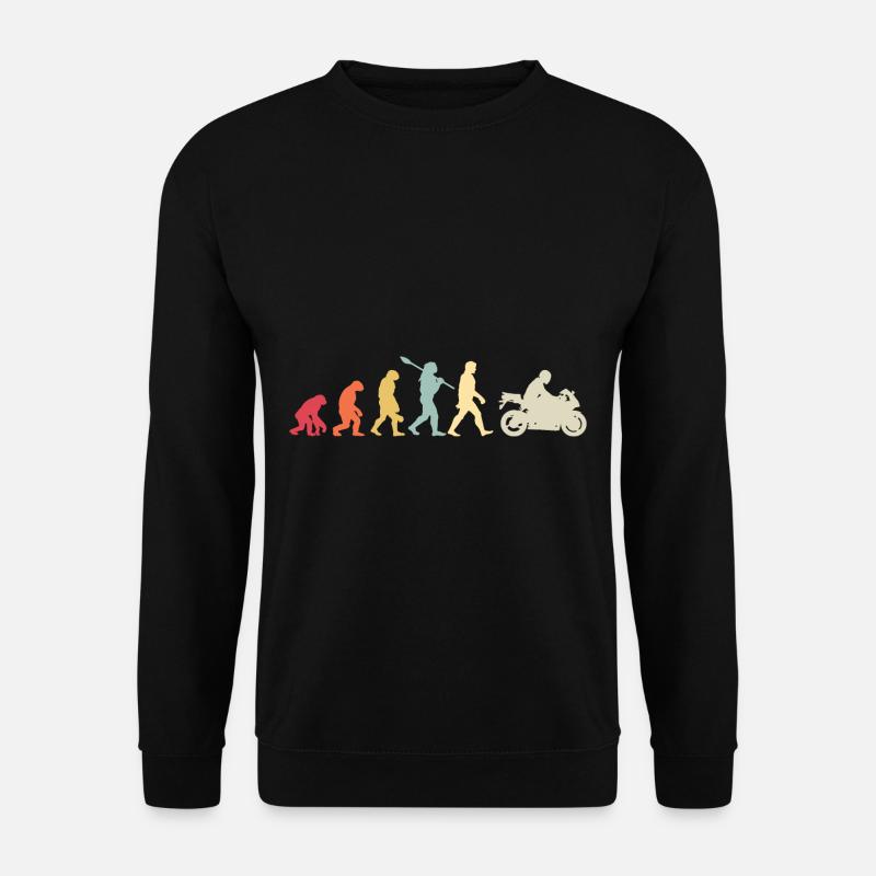 Motorcycle Evolution Vintage Superbike Biker - Unisex Sweatshirt - black