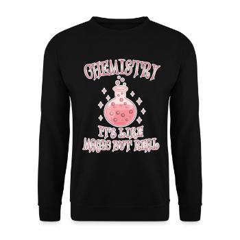 Chemistry - It's Like Magic But Real - Unisex Sweatshirt - black - Front - Alina (178cm) & Michal (187cm)