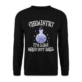 Chemistry - It's Like Magic But Real - Unisex Sweatshirt - black - Front - Alina (178cm) & Michal (187cm)