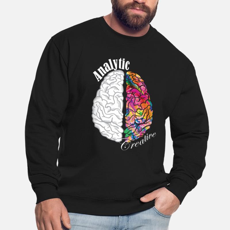 Analytic Creative Brain Left Brained Right Brained Unisex Sweatshirt