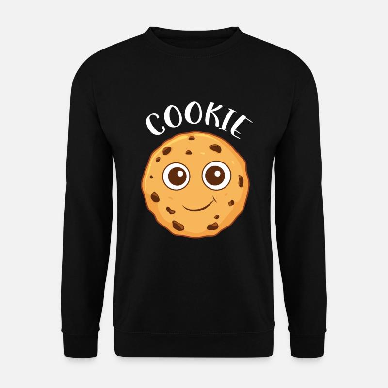 Cute Chocolate Chip Cookie - Unisex Sweatshirt - black
