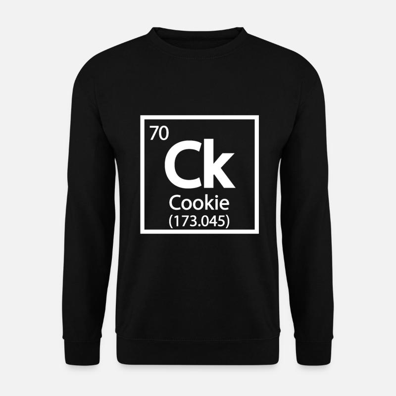 Cookie-Element - Periodensystem - Unisex Pullover - Schwarz