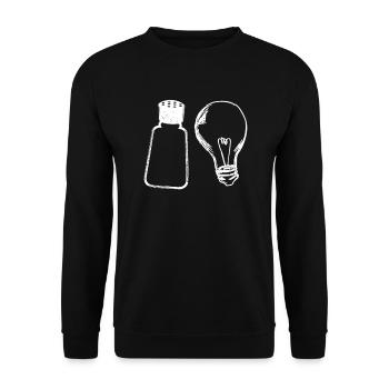 Salt & Light Biblical Verses Christian Bible - Unisex Sweatshirt - black - Front - Alina (178cm) & Michal (187cm)