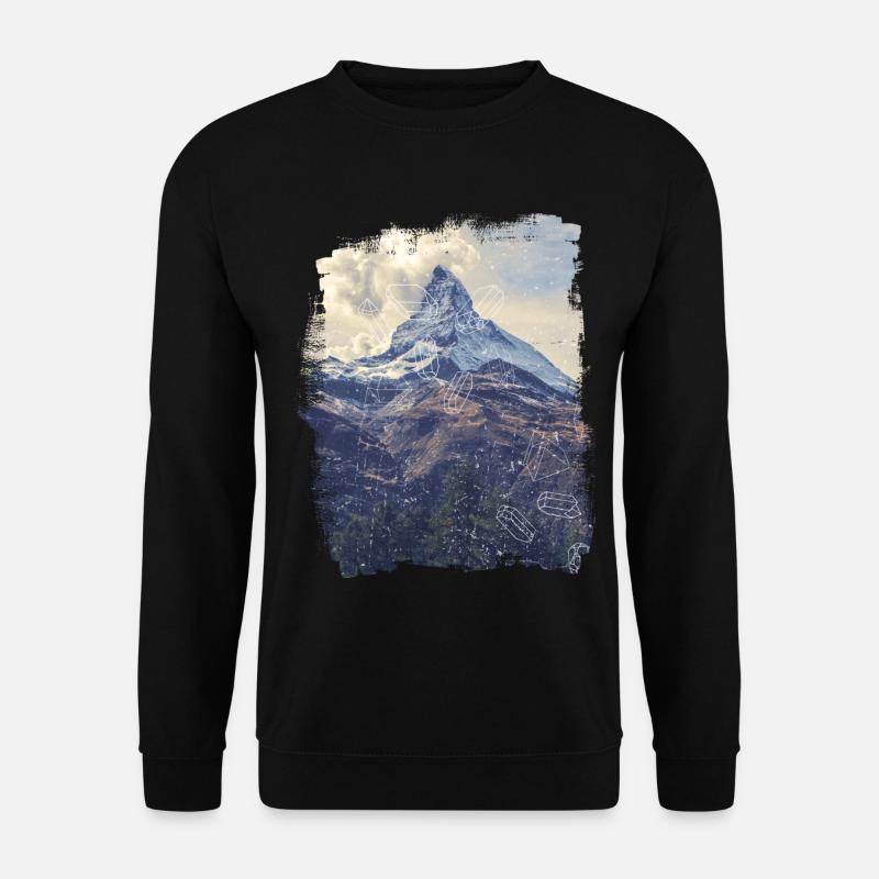 Mountains & Diamonds - Unisex Sweatshirt - black