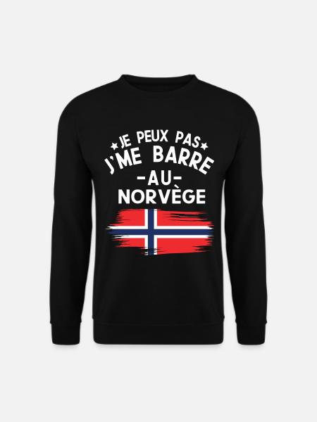 Je Peux Pas J'me Barre Au Norvège Vacances - Sweat-shirt Unisexe - noir
