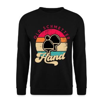 Vintage King Pong - Ping Pong - Sweat-shirt Unisexe - noir - Devant - Alina (178cm) & Michal (187cm)