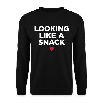 Ressembler à une collation - Sweat-shirt Unisexe - noir - Devant - Alina (178cm) & Michal (187cm)