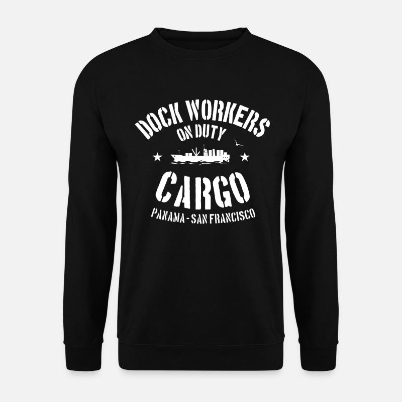 Dock workers on duty - Sweat-shirt Unisexe - noir