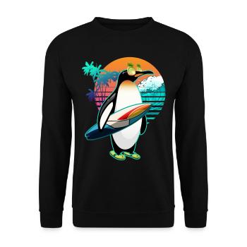 Pingouin - Sweat-shirt Unisexe - noir - Devant - Alina (178cm) & Michal (187cm)