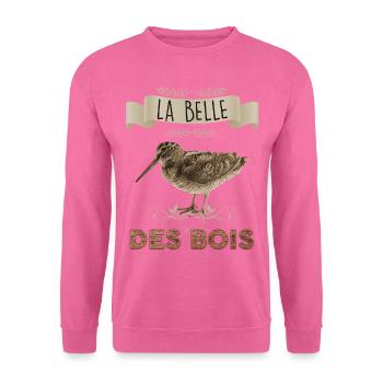 Bécasse la belle des bois - Sweat-shirt Unisexe - rose - Devant