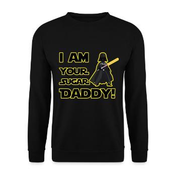 Papa Cadeau Mari Père Fête des pères Noël - Sweat-shirt Unisexe - noir - Devant - Alina (178cm) & Michal (187cm)