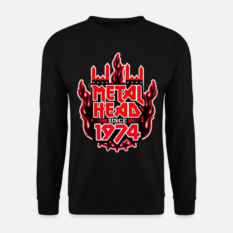 METALHEAD since 1974 - Unisex Pullover - Schwarz