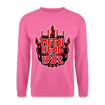 METALHEAD since 1982 - Unisex Sweatshirt - pink - Front