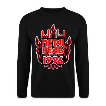 METALHEAD since 1996 - Unisex Sweatshirt - black - Front - Alina (178cm) & Michal (187cm)