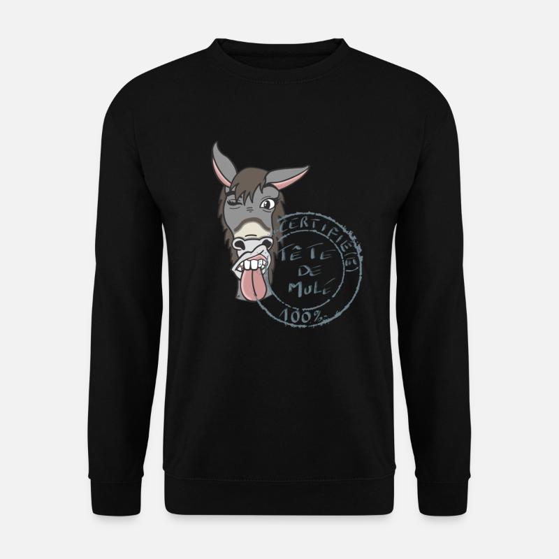 Mule head - Unisex Sweatshirt - black
