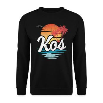 Kos - Unisex Pullover - Schwarz - Vorne - Alina (178cm) & Michal (187cm)