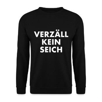 KeinSeich.png - Unisex Pullover - Schwarz - Vorne - Alina (178cm) & Michal (187cm)