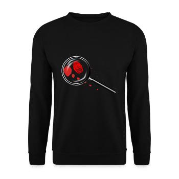 Detectives Magnifying Glass - Unisex Sweatshirt - black - Front - Alina (178cm) & Michal (187cm)
