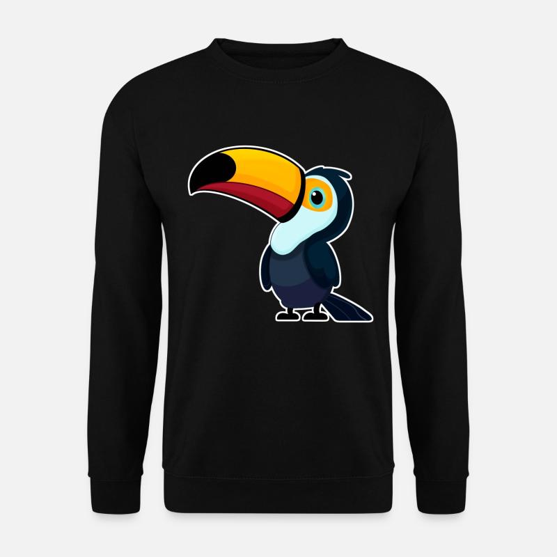 TUKAN TUCAN VÖGEL VOGEL TIER BUNT NATUR TROPEN - Unisex Pullover - Schwarz
