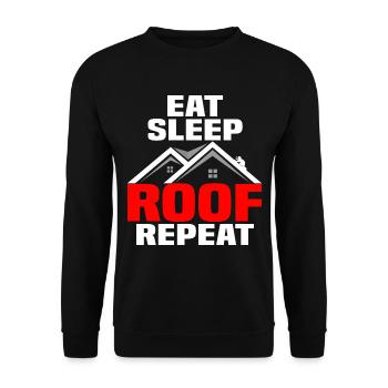 Roofing craft roof master roofing profession - Unisex Sweatshirt - black - Front - Alina (178cm) & Michal (187cm)