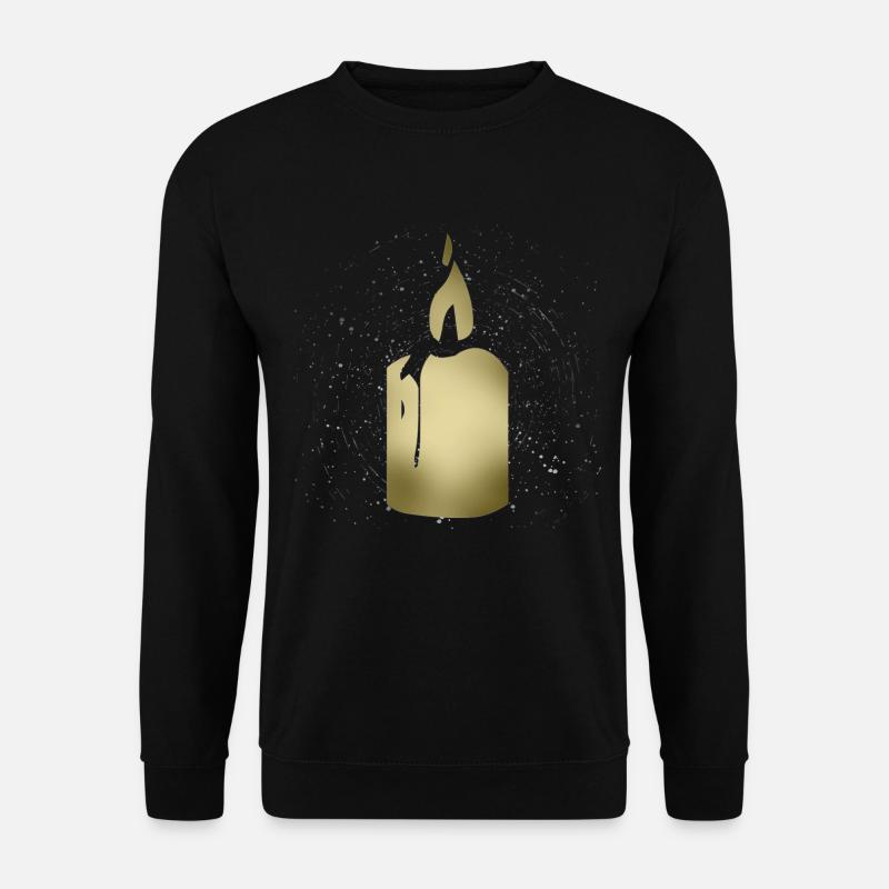 Kerze - Unisex Pullover - Schwarz