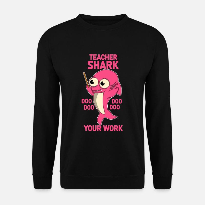 Requin enseignant - Sweat-shirt Unisexe - noir