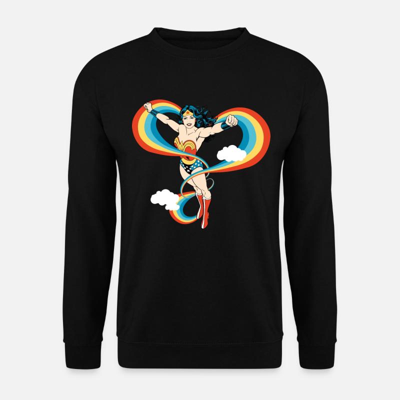 Wonder Woman Regenbogen - Unisex Pullover - Schwarz