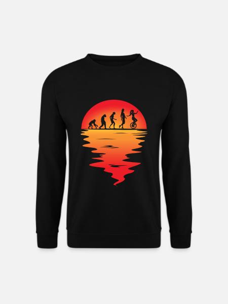 Unicycle Evolution Unicycling Unicycle Cycling - Unisex Sweatshirt - black