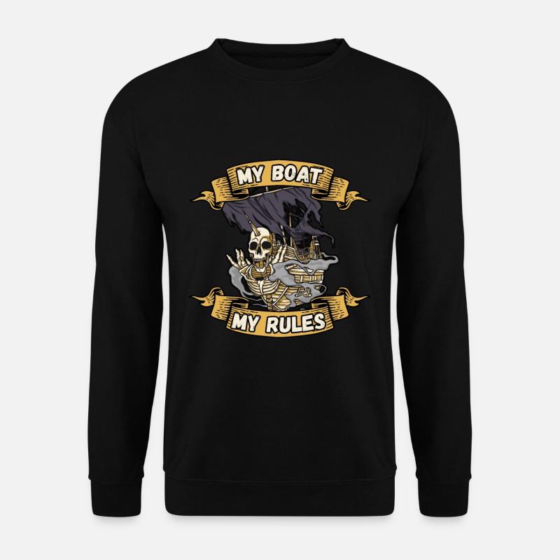 My boat my rules Maritime - Unisex Pullover - Schwarz