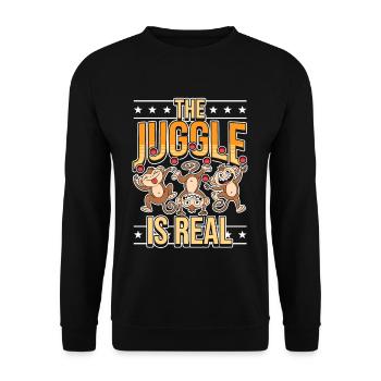 Le Jonglage est un vrai clown de carnaval Ringmaster - Sweat-shirt Unisexe - noir - Devant - Alina (178cm) & Michal (187cm)