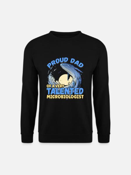 Fier papa d’un microbiologiste océanologue - Sweat-shirt Unisexe - noir