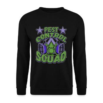 Pest Control Squad Design for a Bug Killer - Unisex Pullover - Schwarz - Vorne - Alina (178cm) & Michal (187cm)