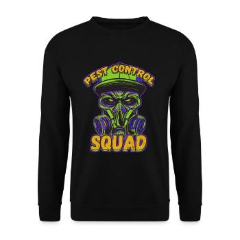 Pest Control Squad Design for a Bug Killer - Unisex Pullover - Schwarz - Vorne - Alina (178cm) & Michal (187cm)