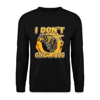 I Don't Give A Bug for a Pest Control Technician - Unisex Sweatshirt - black - Front - Alina (178cm) & Michal (187cm)