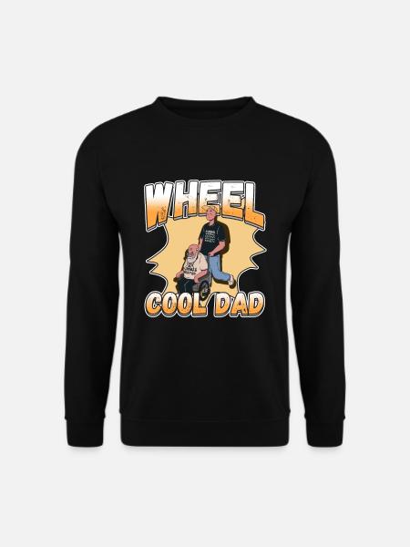 Conception de fauteuil roulant pour handicapés pour une amputation - Sweat-shirt Unisexe - noir