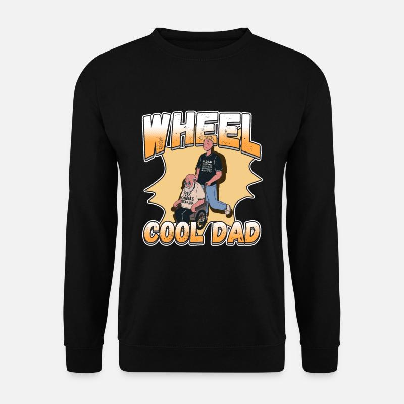 Conception de fauteuil roulant pour handicapés pour une amputation - Sweat-shirt Unisexe - noir