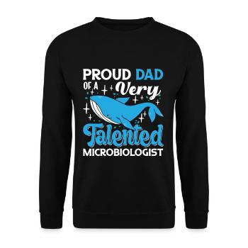 Marine Science Design for an Ocean Student - Unisex Sweatshirt - black - Front - Alina (178cm) & Michal (187cm)