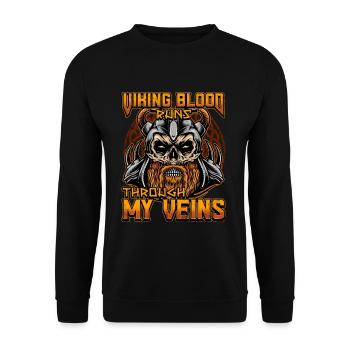 Conception de la mythologie viking nordique pour les guerriers vikings - Sweat-shirt Unisexe - noir - Devant - Alina (178cm) & Michal (187cm)