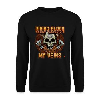 Conception de la mythologie viking nordique pour les guerriers vikings - Sweat-shirt Unisexe - noir - Devant - Alina (178cm) & Michal (187cm)