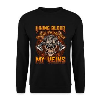 Conception de la mythologie viking nordique pour les guerriers vikings - Sweat-shirt Unisexe - noir - Devant - Alina (178cm) & Michal (187cm)