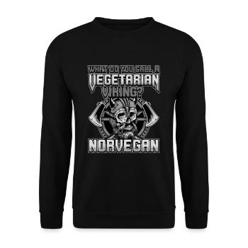 Conception de la mythologie viking nordique pour les guerriers vikings - Sweat-shirt Unisexe - noir - Devant - Alina (178cm) & Michal (187cm)