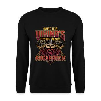 Norse Viking Mythology Design for Viking Warriors - Unisex Pullover - Schwarz - Vorne - Alina (178cm) & Michal (187cm)