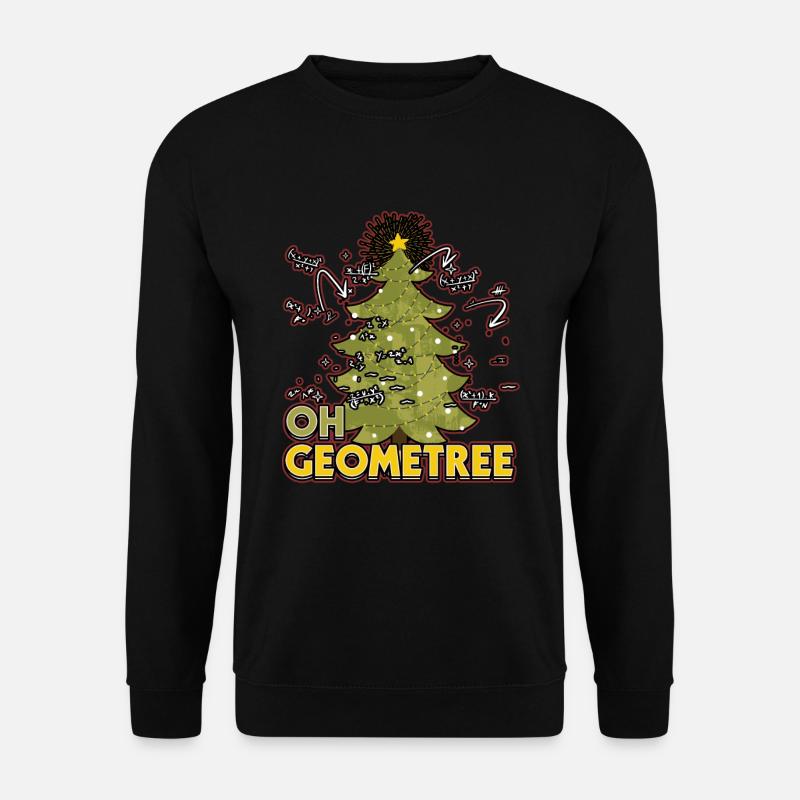 Oh Geometree Xmas Design for a Math Teacher Math - Unisex Pullover - Schwarz