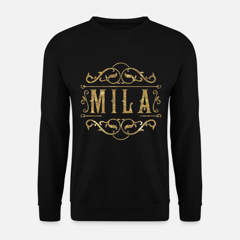 Mila gold - Unisex Pullover - Schwarz