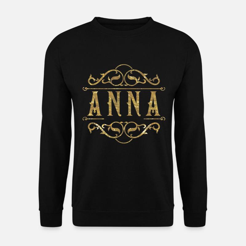 Anna gold - Unisex Pullover - Schwarz