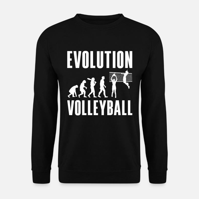 Volleyball Player Sport Retro Evolution - Unisex Pullover - Schwarz